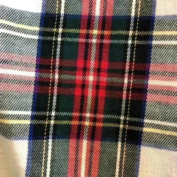 🌈 6/$60,Topman Plaid Flannel Shirt Red, Blue, Yellow, Green, White, Small - Picture 3 of 5
